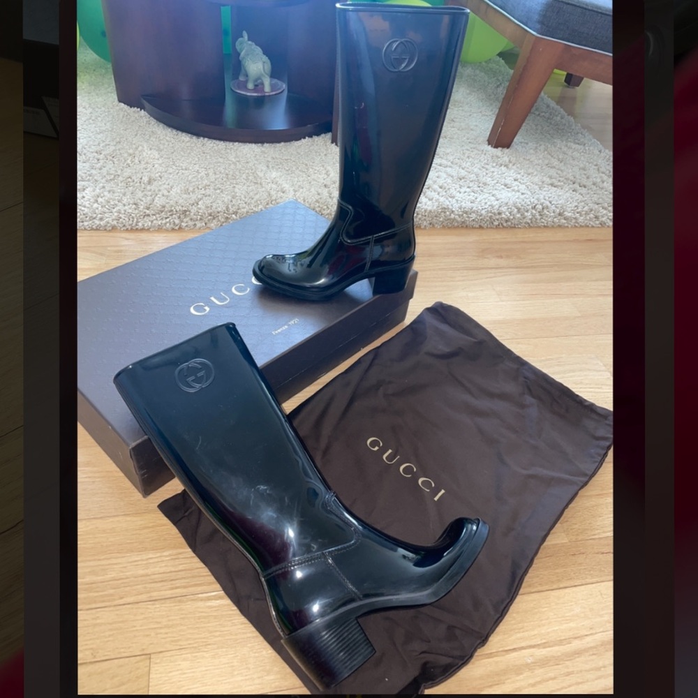 Gucci Logo Rain Boot